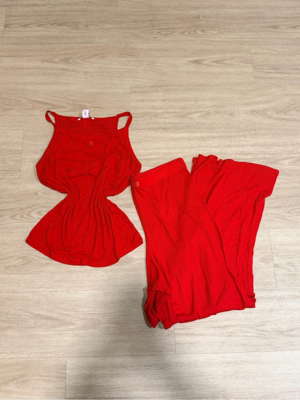 Victoria's Secret Red Tank Top & Pant set Modal SoSoft pj set